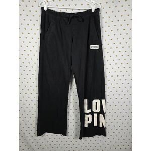 Victorias Secret PINK LOVE Diaper Butt Boyfriend Sweats Sweatpants SMALL